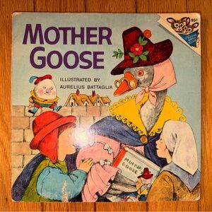 Mother Goose Illustrated Hardcover Book vintage 1973 EUC collectible